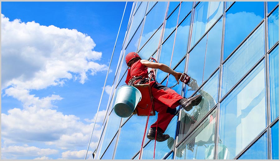 Commercial window cleaning services